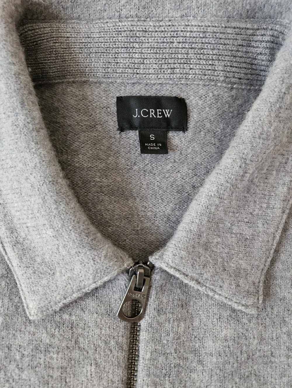 Wool Blend Zipp Up Sweater Size Small From J. Crew